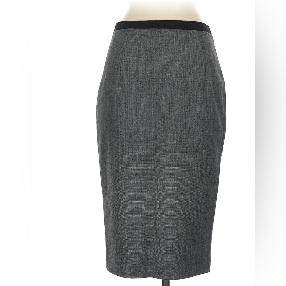 Zara  Basics Houndstooth Plaid Wrap Up Style Career Xl Black White